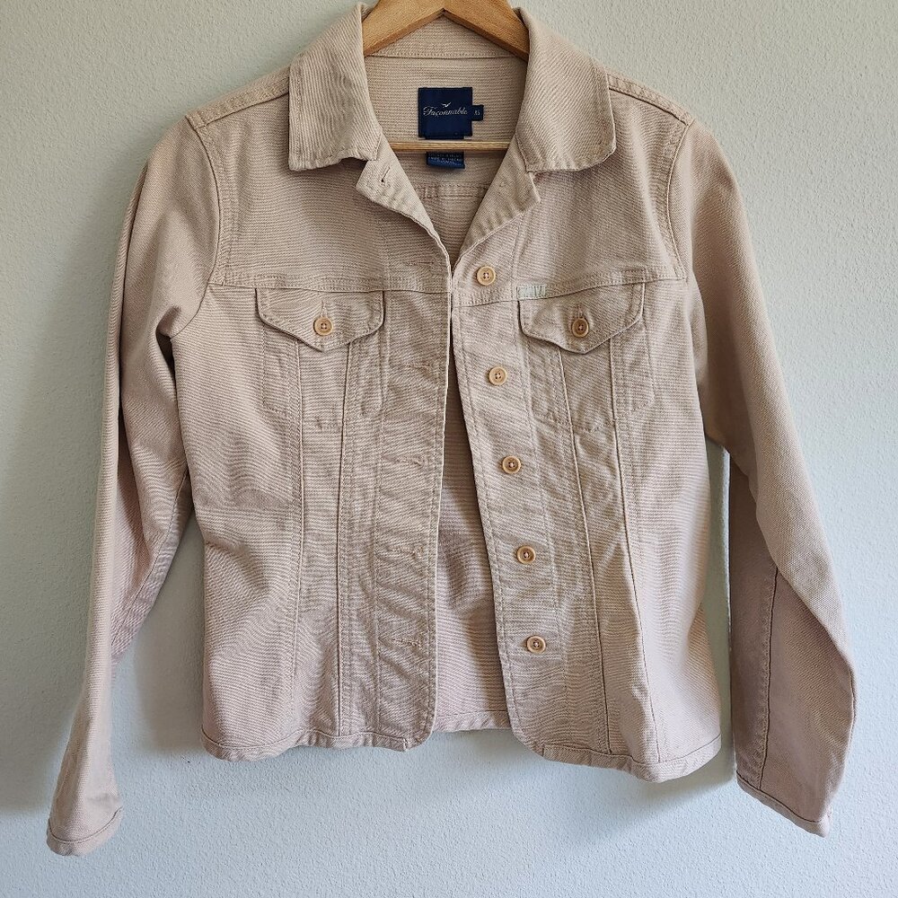 Faconnable Fitted Cotton Jacket